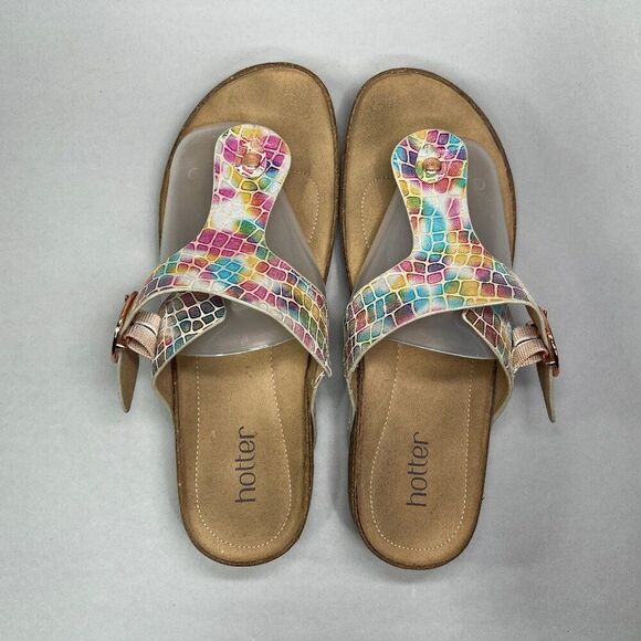 Hotter Women's Size 10 Comfort Concept Resort Flip Flop Sandals - Picture 8 of 12